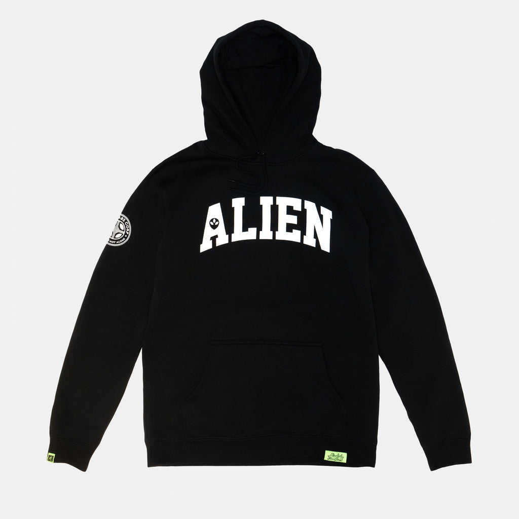 Alien Squad Arch Hoodie (Black/White) – AlienLabs