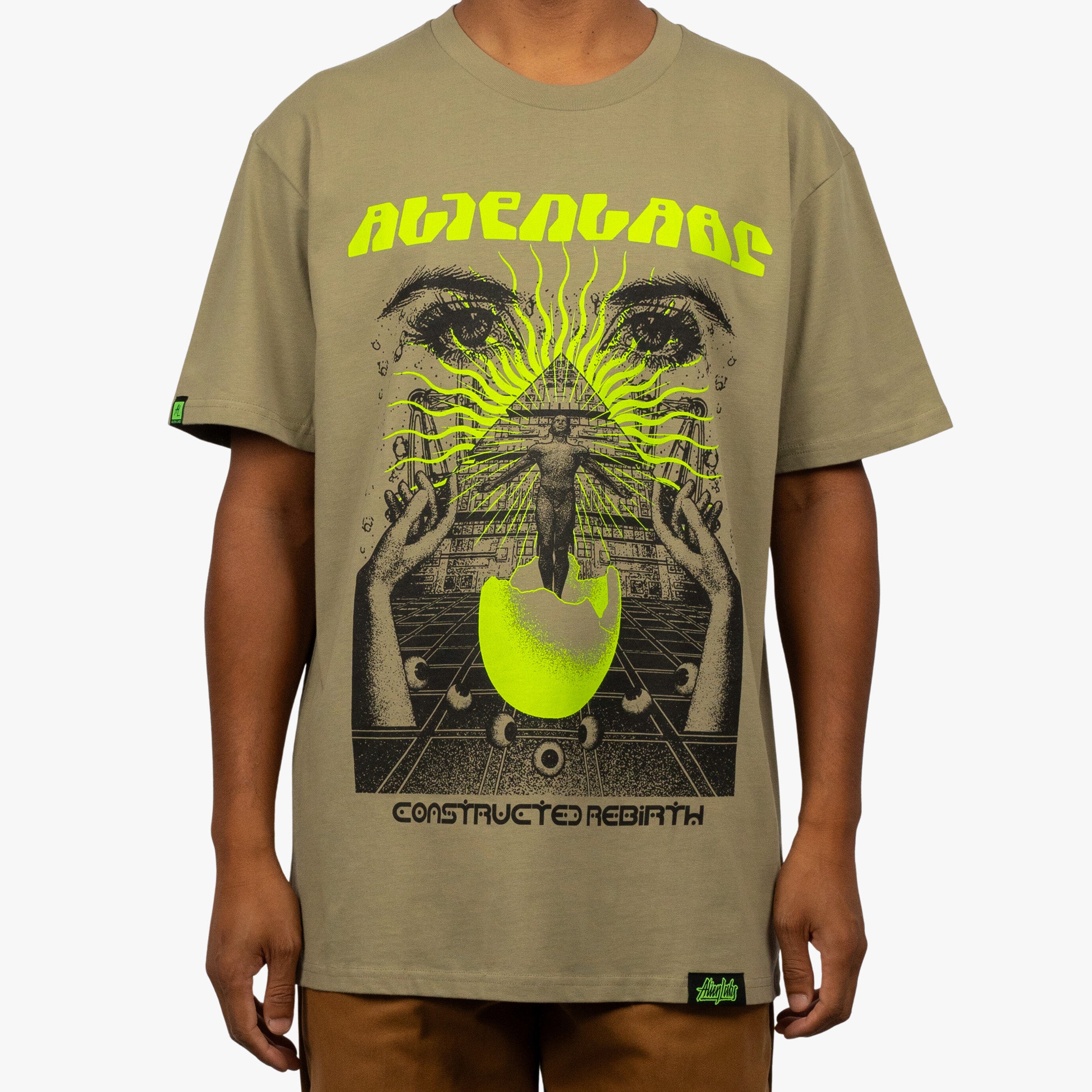 Constructed Rebirth T-Shirt (Tan) – AlienLabs