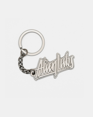 Metal Alienlabs Logo Keychain