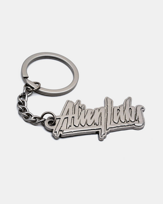 Metal Alienlabs Logo Keychain