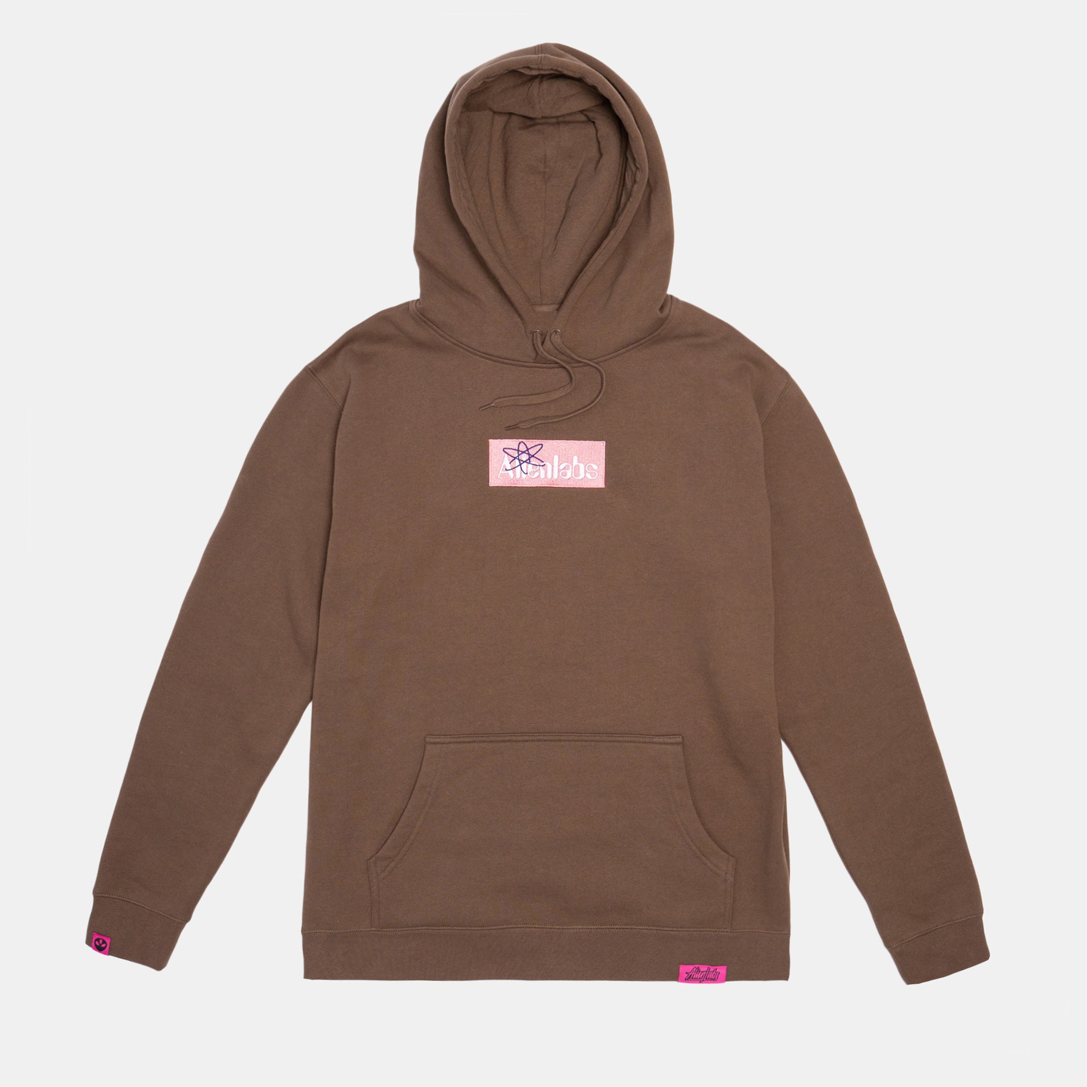 Research Labs Box Logo Hoodie (Brown)