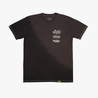 Split Worlds Hand Dyed T-Shirt (Black)
