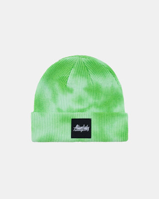 Box Logo Tie Dye Beanie (Green)