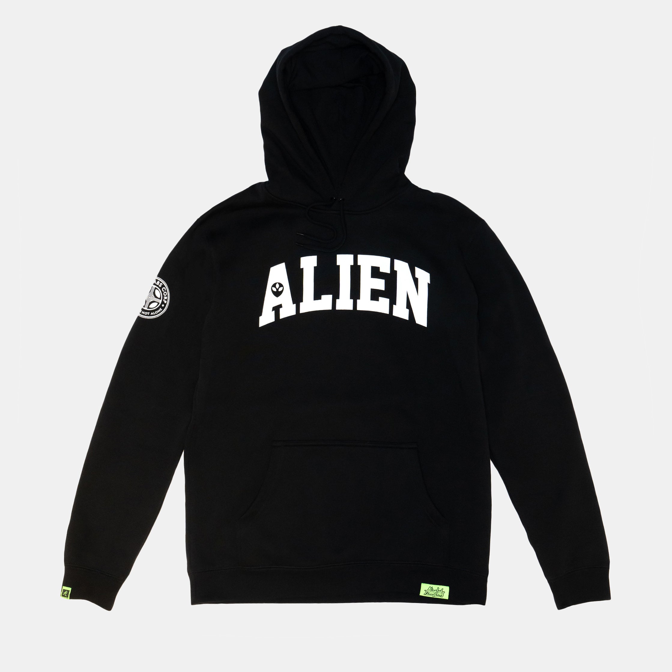 Alien Squad Arch Hoodie (Black/White)