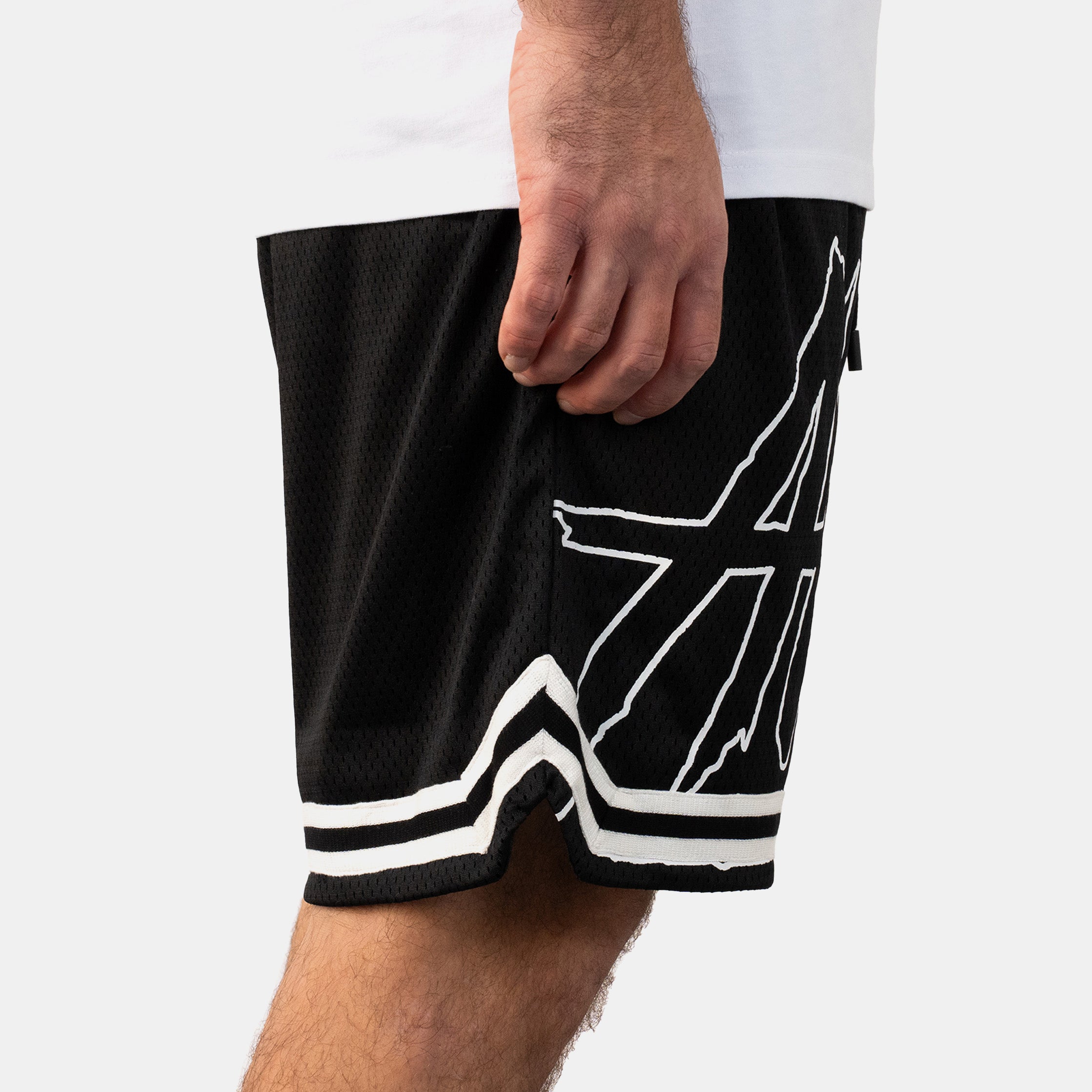 Signature Split Basketball Shorts (Black/Camo)