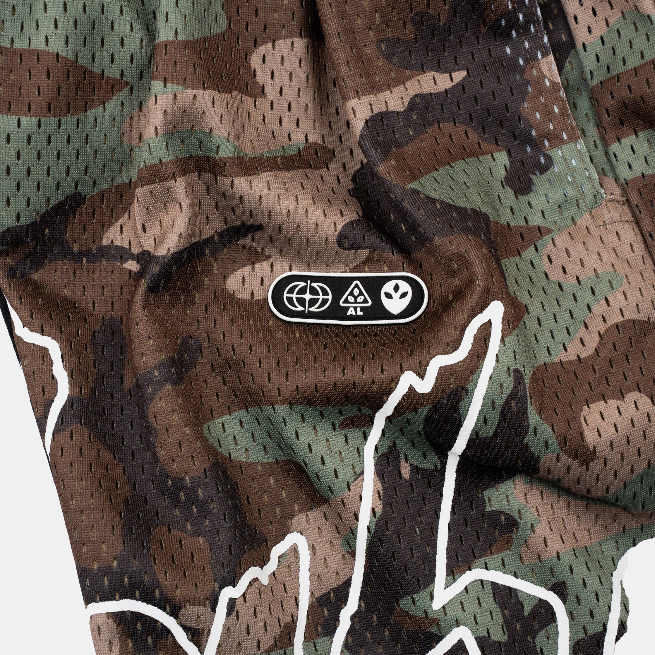 Signature Split Basketball Shorts (Black/Camo)