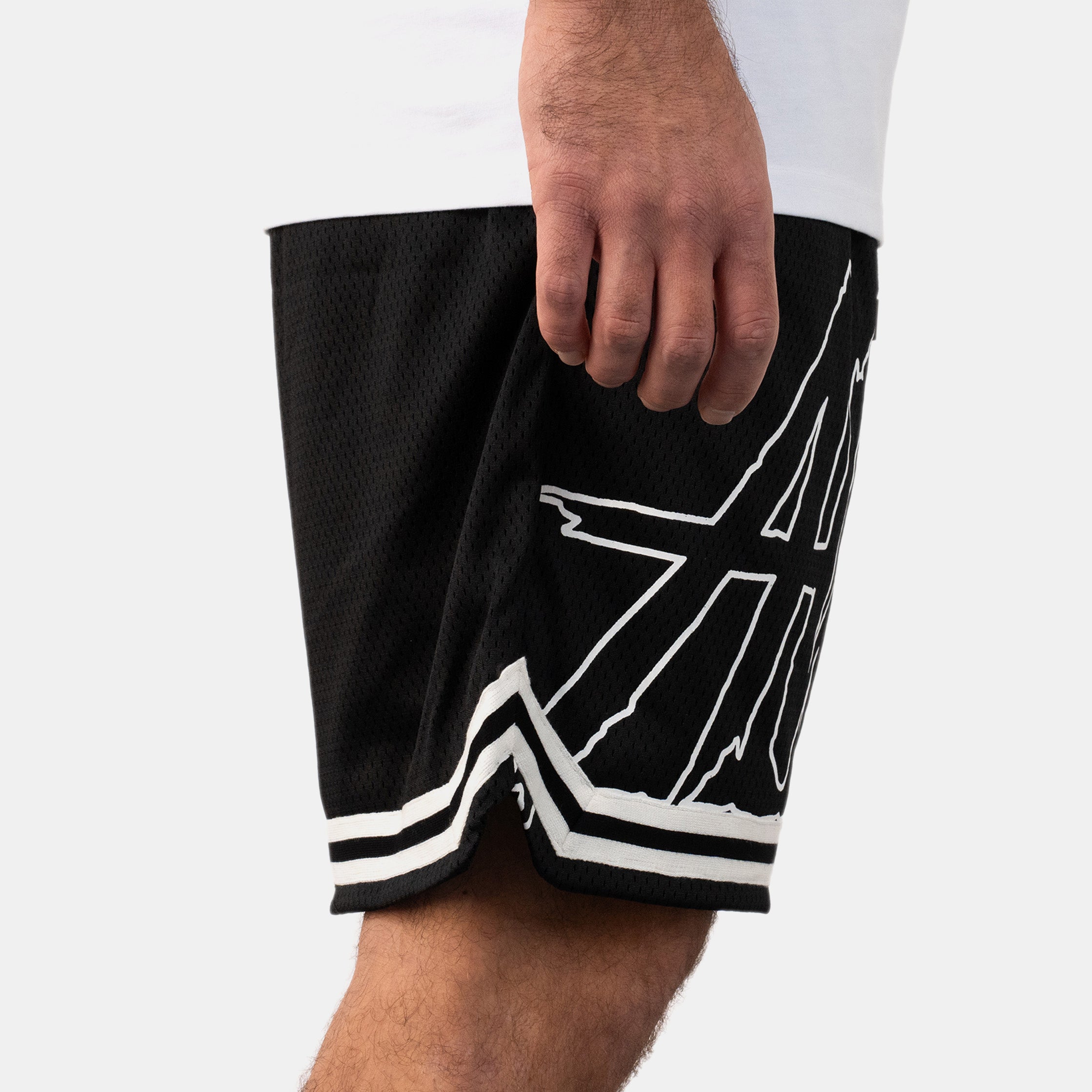 Signature Split Basketball Shorts (Black/Purple)