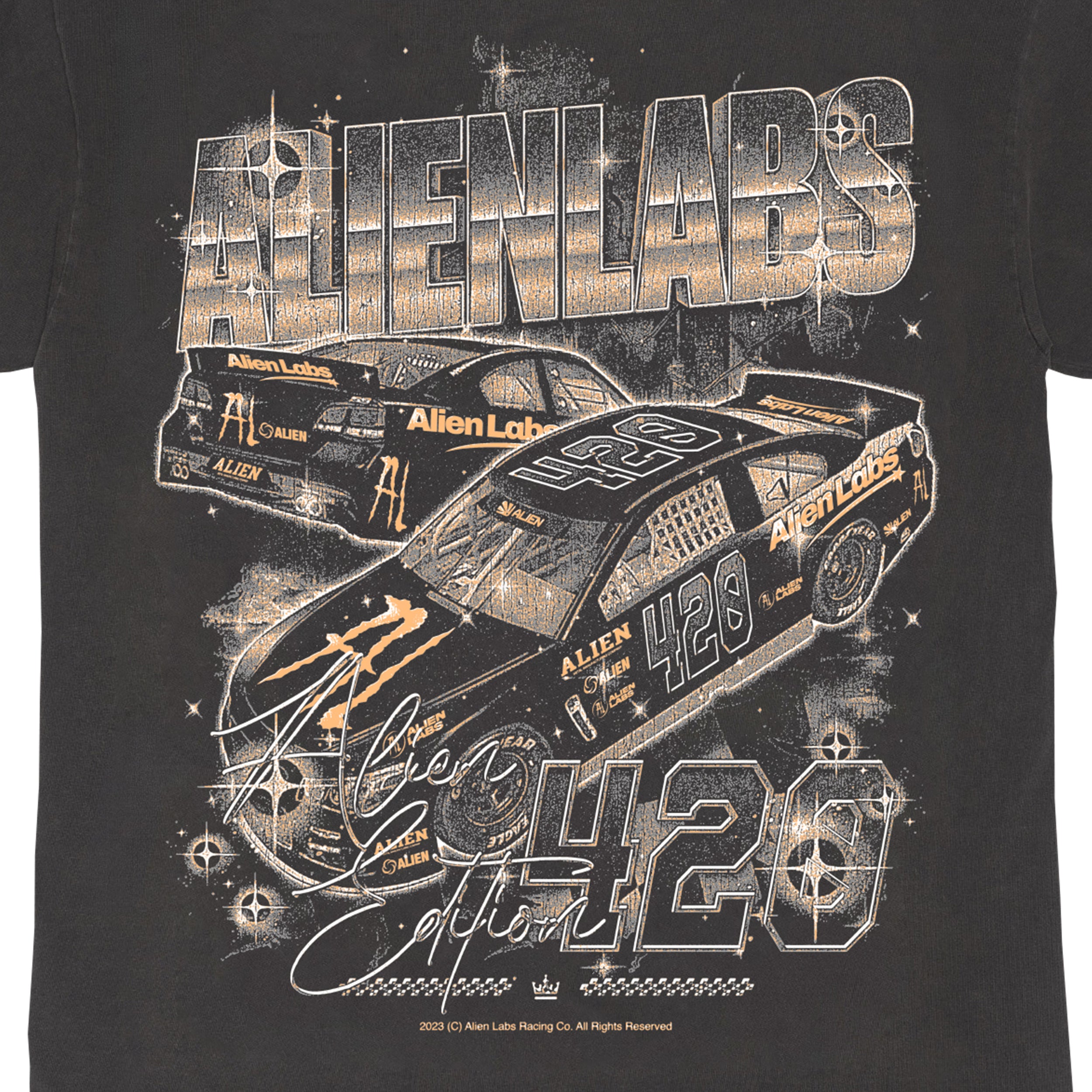 Alien Racing Team T-Shirt (Vintage Black)