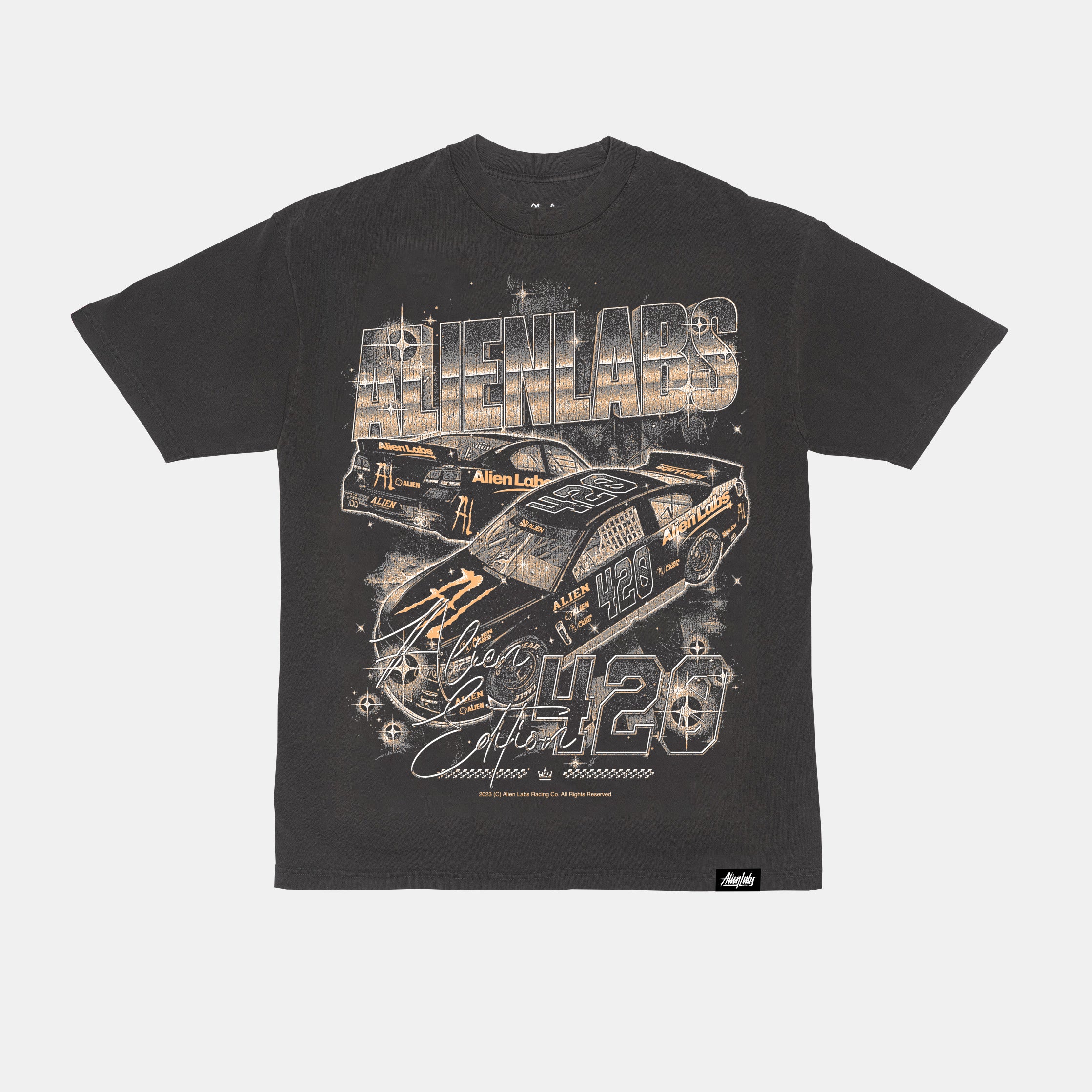 Alien Racing Team T-Shirt (Vintage Black)