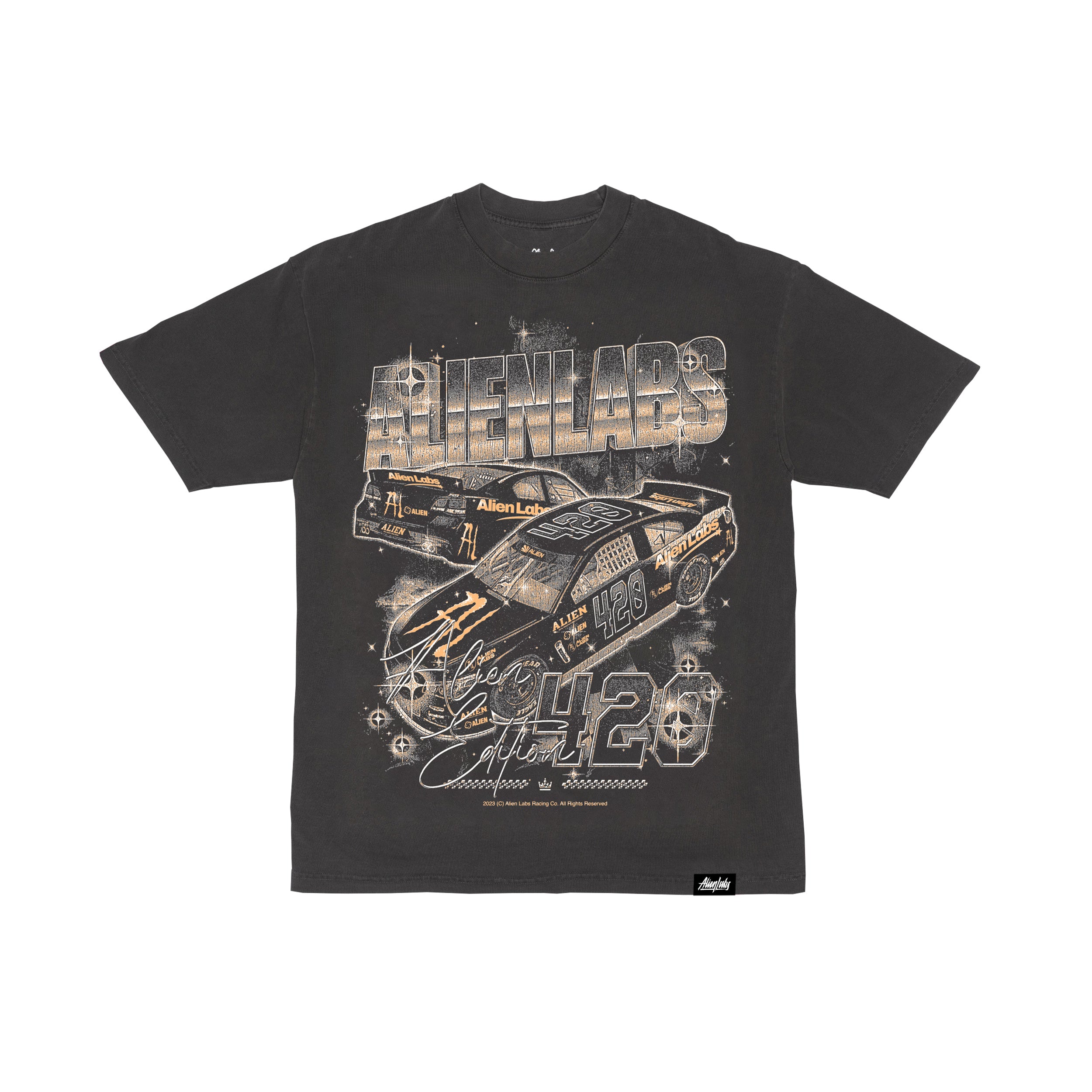 Alien Racing Team T-Shirt (Vintage Black)