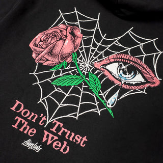 Don't Trust the Web Zip-Up Hoodie (Black)