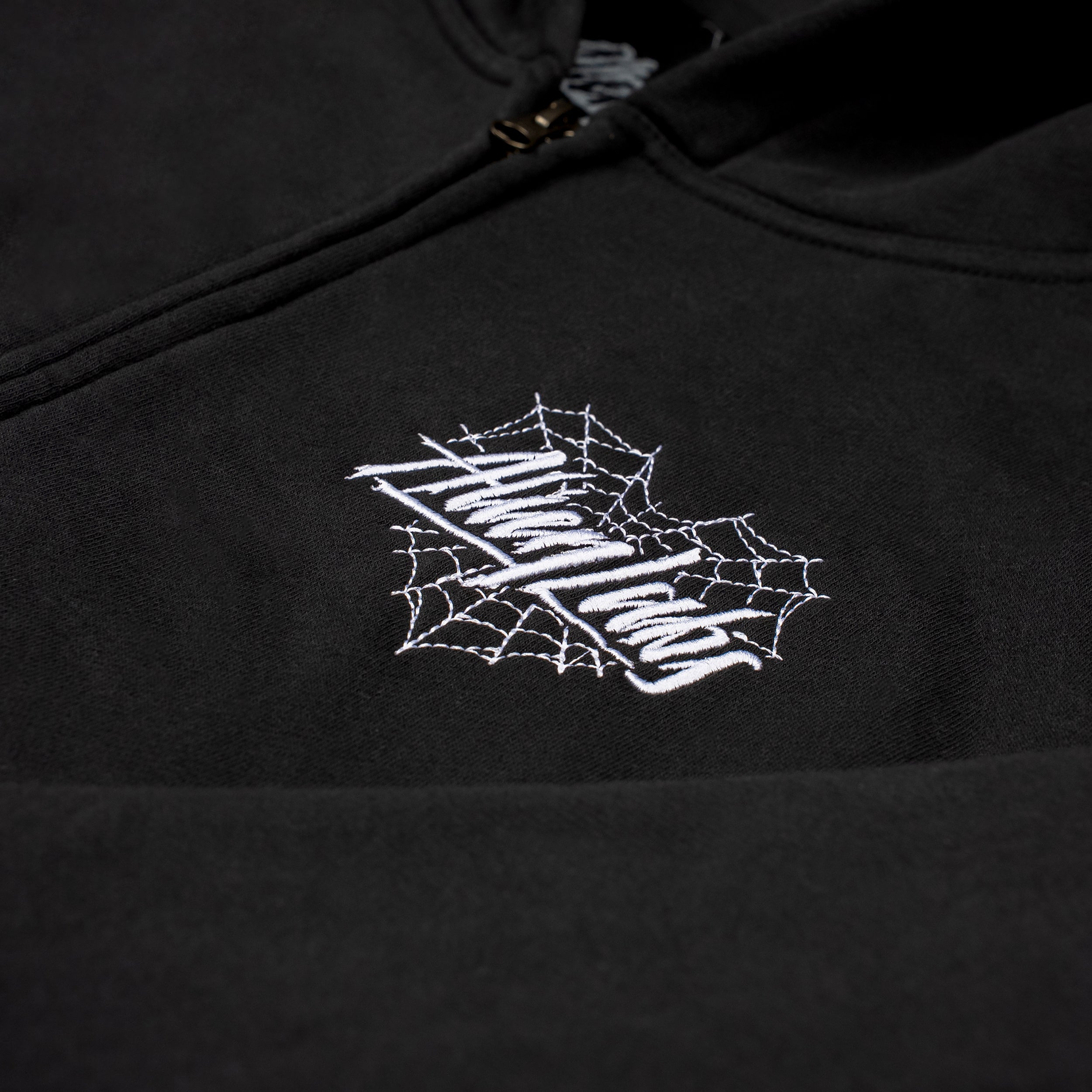 Don't Trust the Web Zip-Up Hoodie (Black)