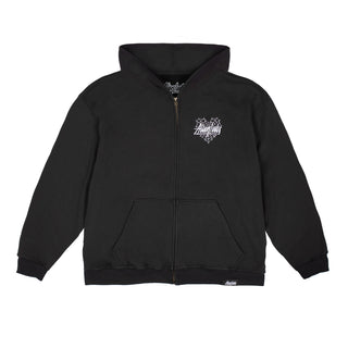 Don't Trust the Web Zip-Up Hoodie (Black)
