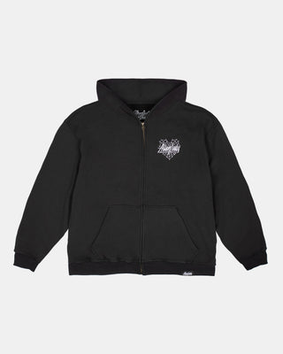 Don't Trust the Web Zip-Up Hoodie (Black)