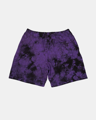 Alien Enclave Tie Dye Sweat Shorts (Black/Purple)