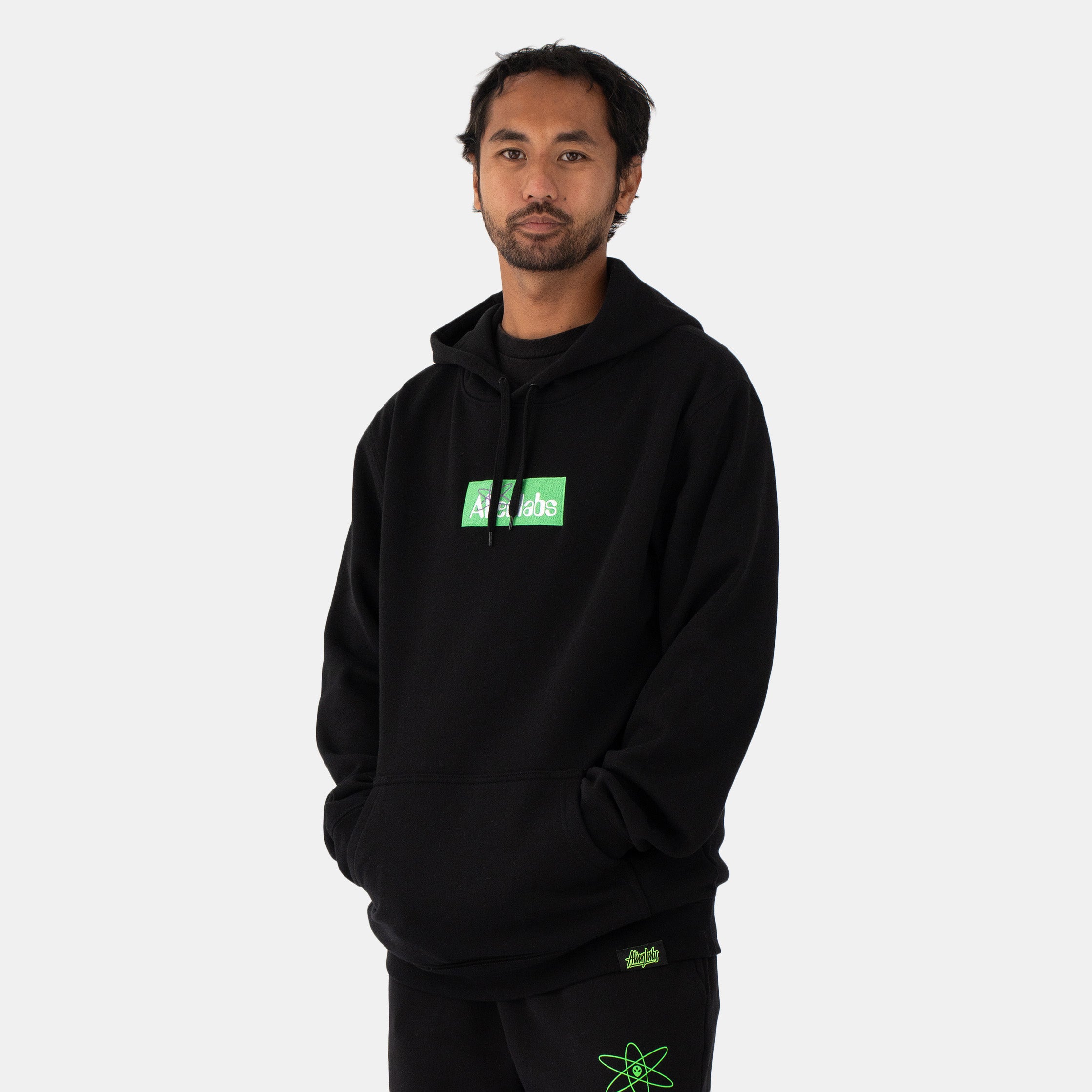 Research Labs Box Logo Hoodie (Black)