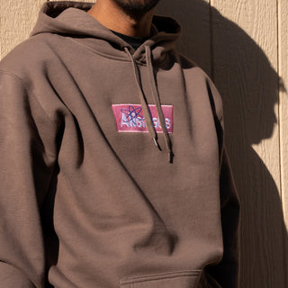 Research Labs Box Logo Hoodie (Brown)