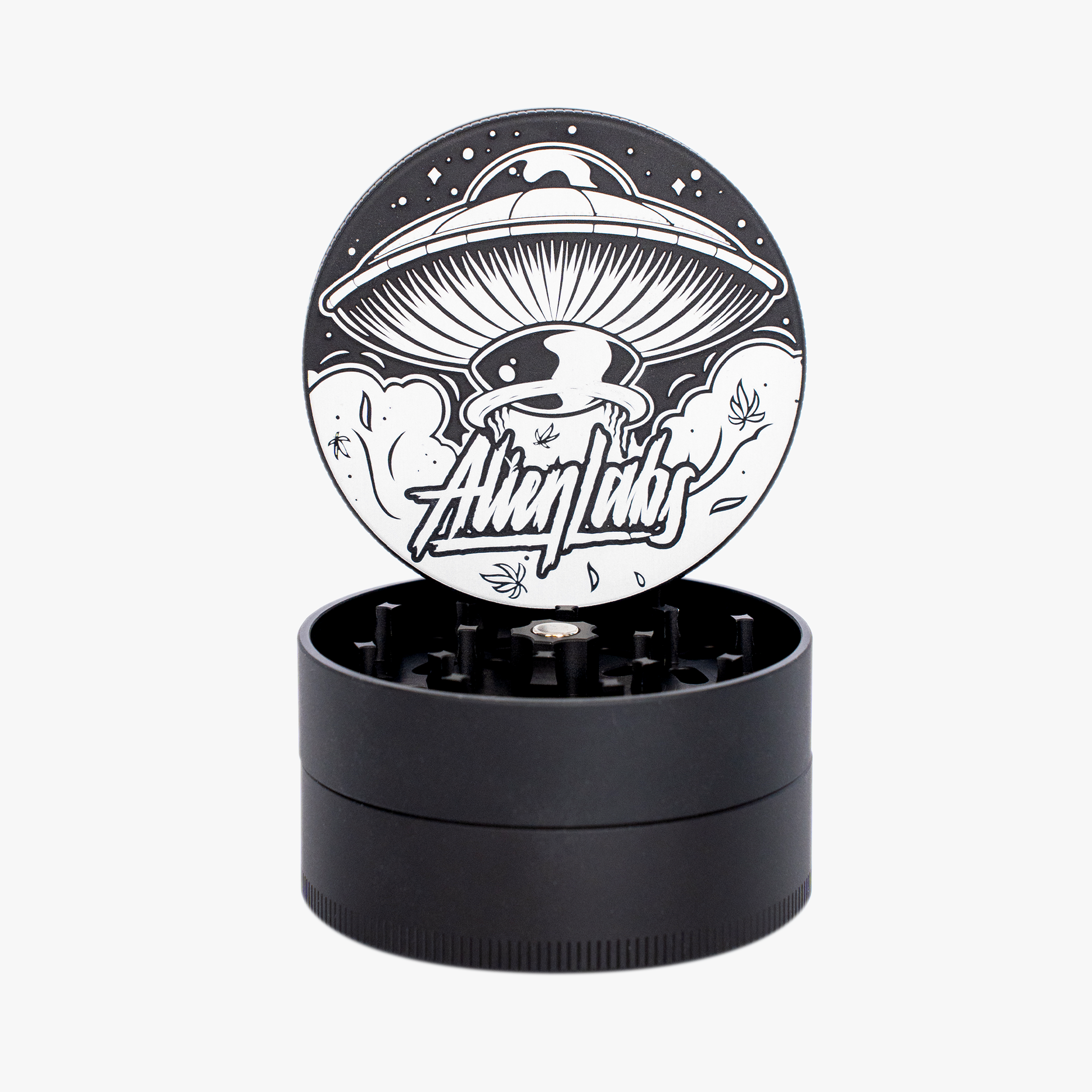 AlienLabs x Santa Cruz Shredder Large 3-piece Grinder (Matte Black)