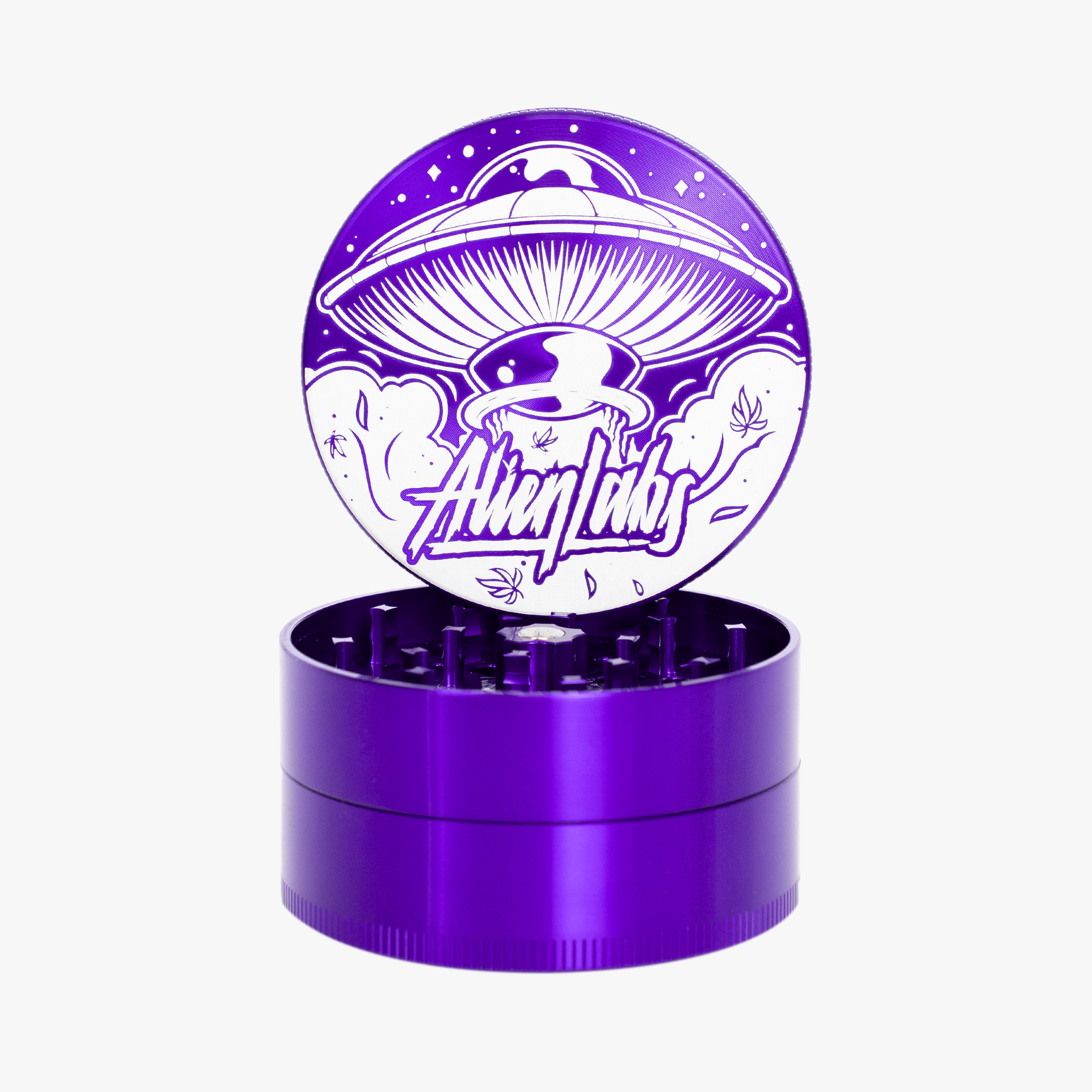 AlienLabs x Santa Cruz Shredder Large 3-piece Grinder (Purple)