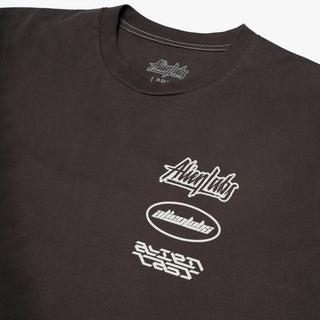 Split Worlds Hand Dyed T-Shirt (Black)