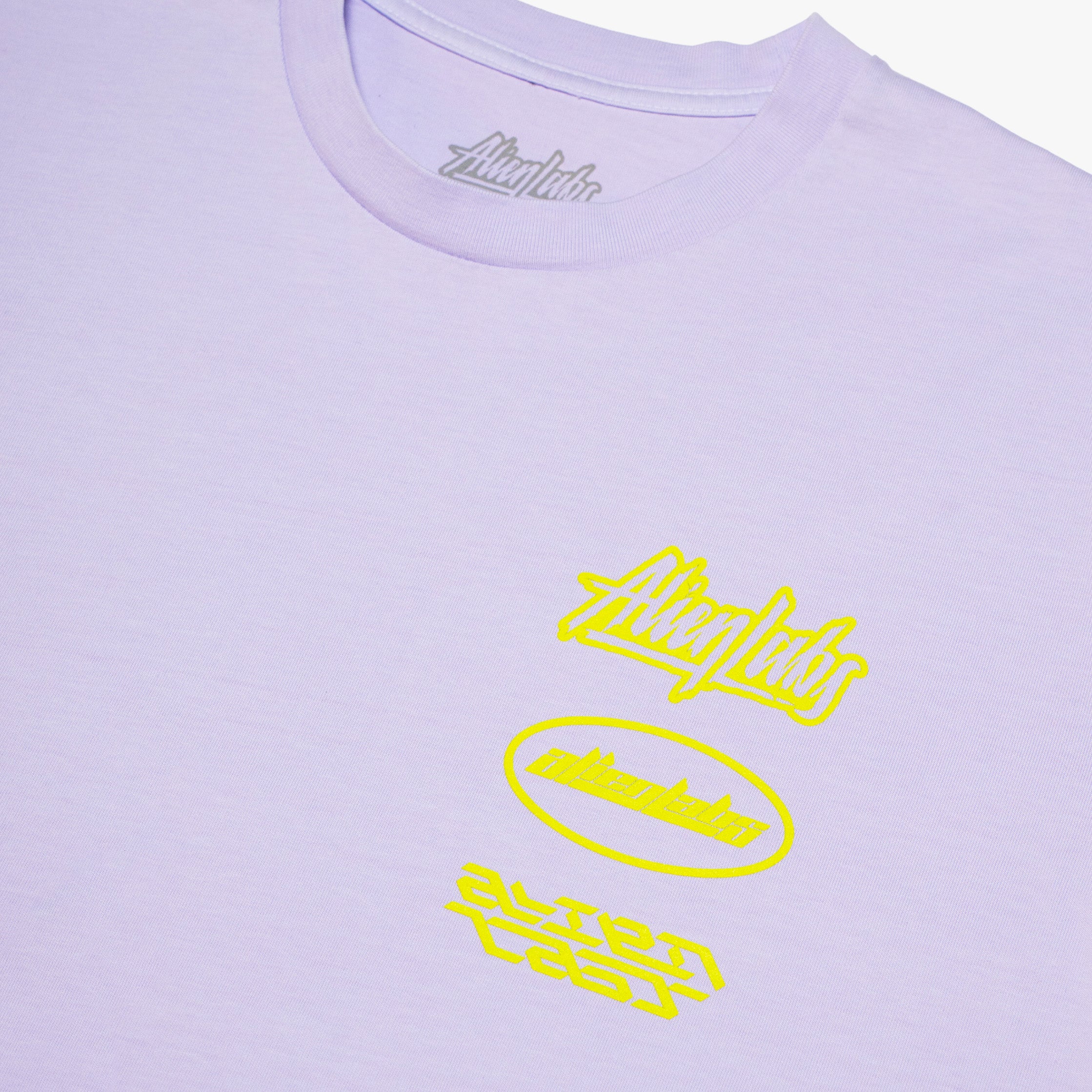 Split Worlds Hand Dyed T-Shirt (Purple)