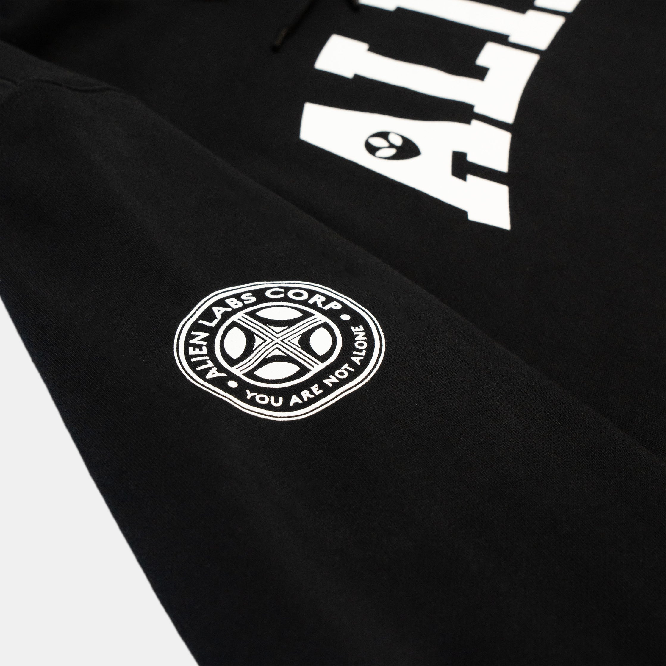 Alien Squad Arch Hoodie (Black/White)