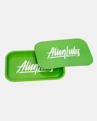 AlienLabs Logo Metal Rolling Tray (Green)