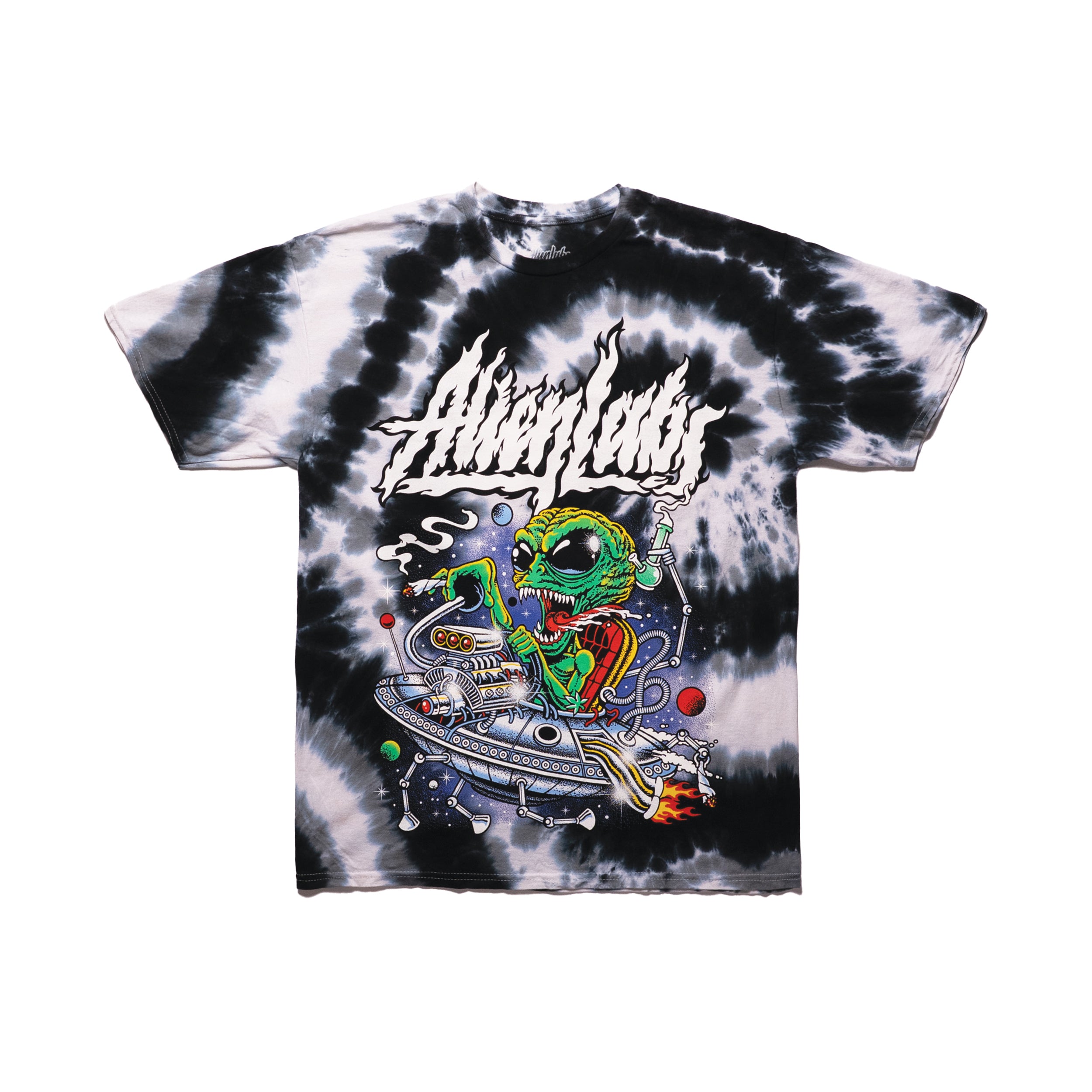 Astro Greaser Tie Dye T-Shirt (Black Swirl)