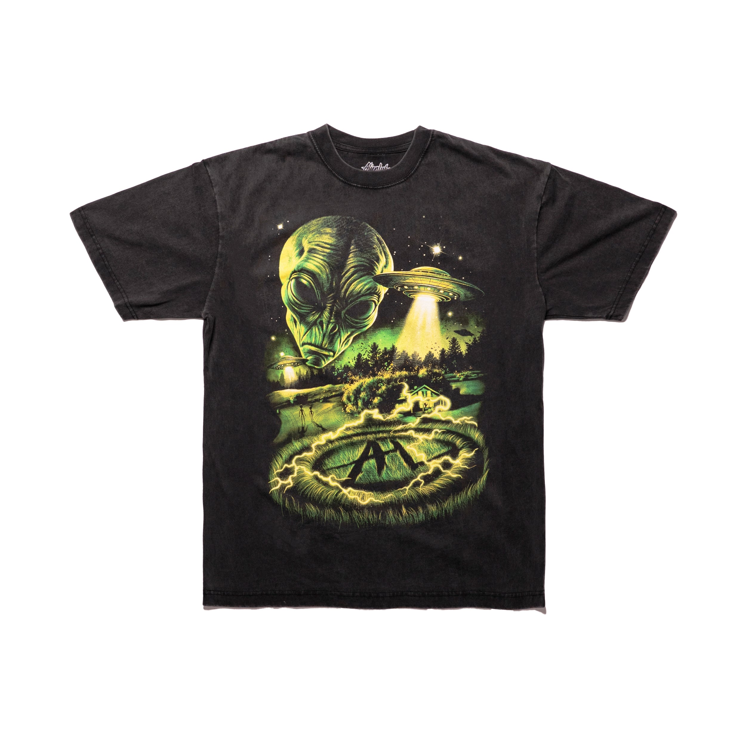 Crop Circles T-Shirt (Vintage Black)
