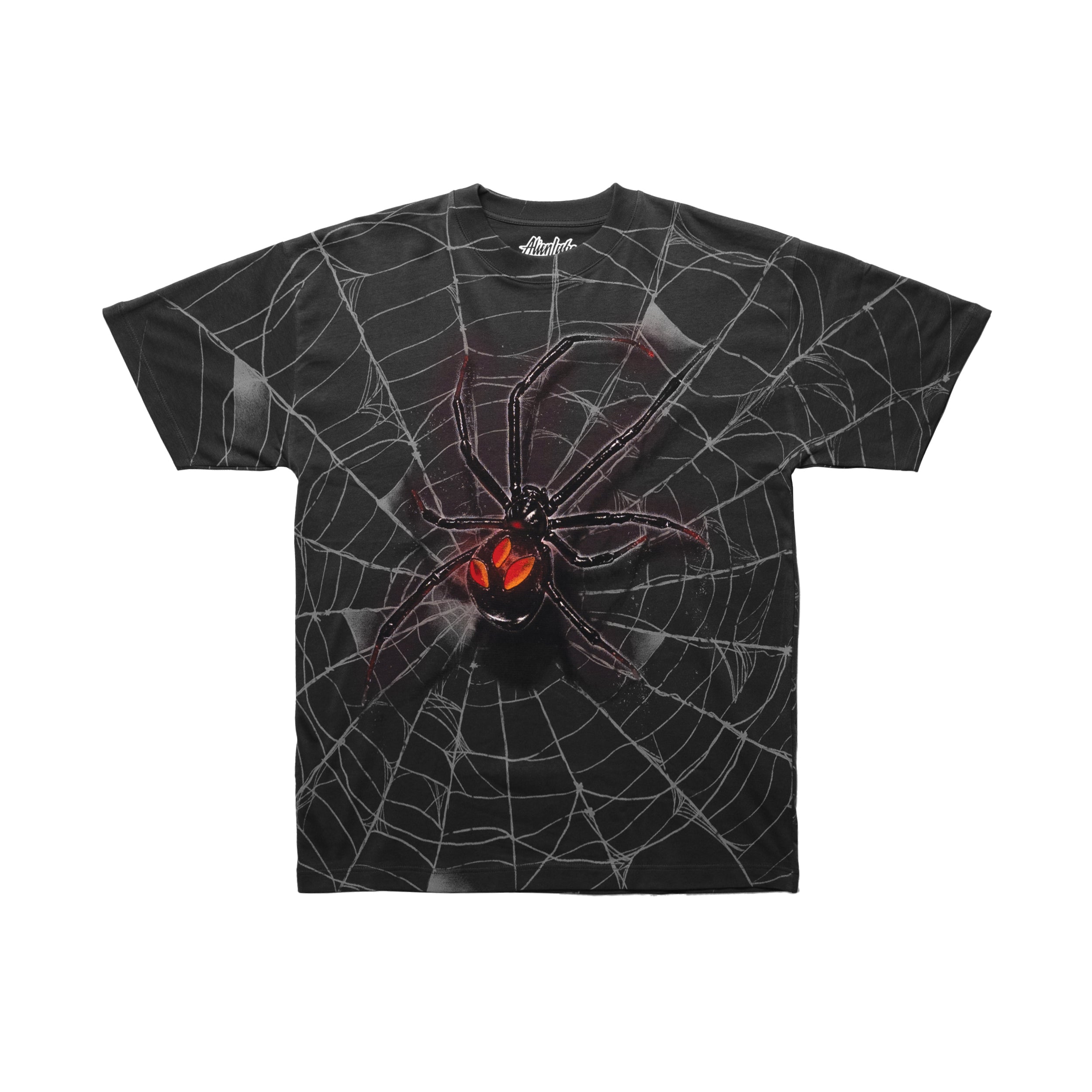 Eyes of the Widow Allover T-Shirt (Charcoal Grey)