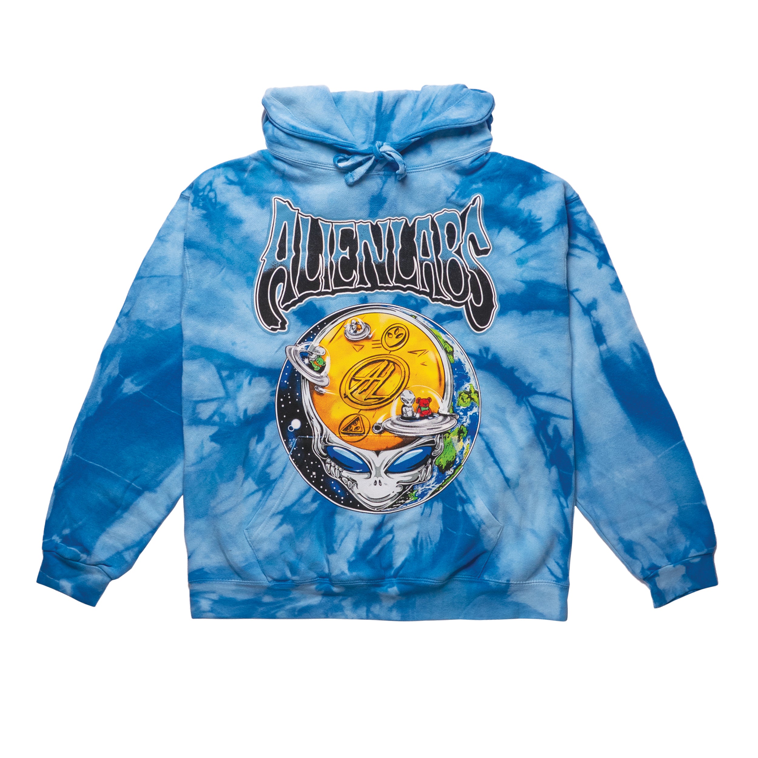 Steal Your Space Tie Dye Hoodie (Blue Spider)