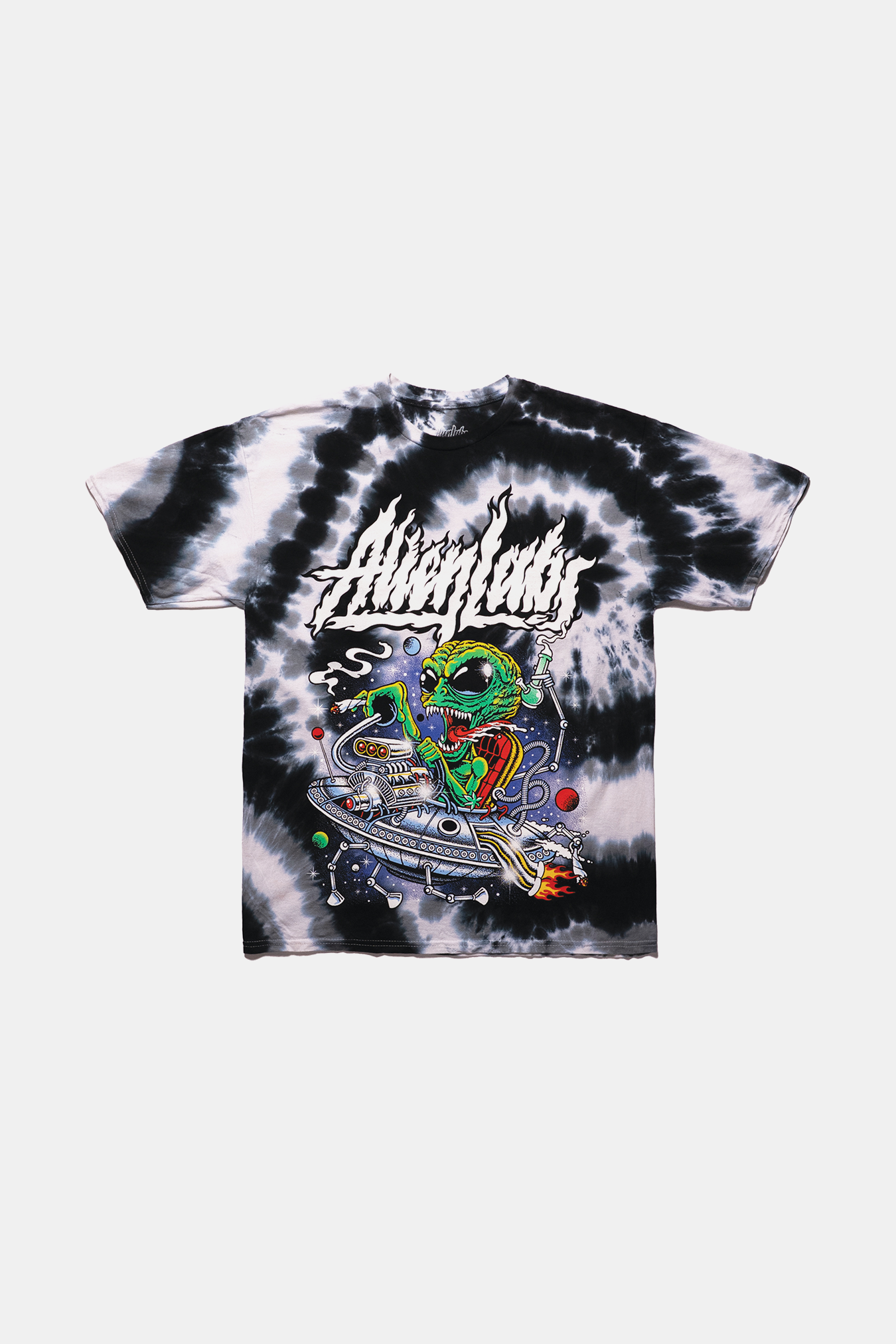 Astro Greaser Tie Dye T-Shirt (Black Swirl)