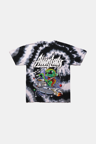Astro Greaser Tie Dye T-Shirt (Black Swirl)