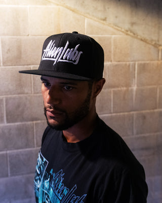 AlienLabs Logo 6 Panel Snapback Hat (Black)
