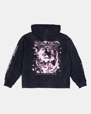 Cosmic Illusion Zip-Up Hoodie (Vintage Black)
