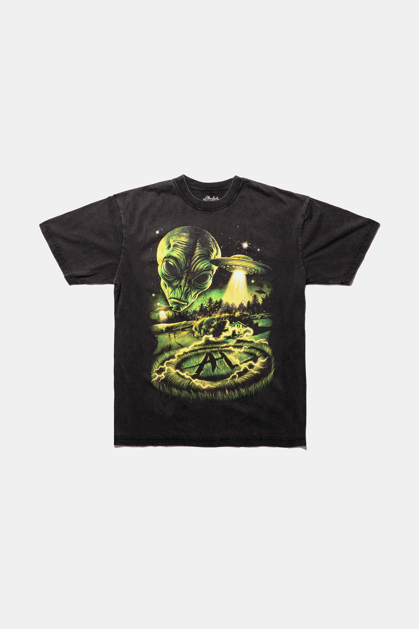 Crop Circles T-Shirt (Vintage Black)