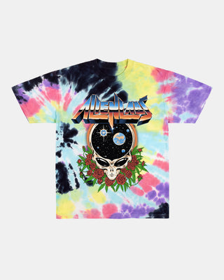 Dead Planet Tie Dye T-Shirt (Spiral Rainbow)