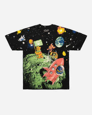 Far Side of the Moon Allover T-Shirt (Black)