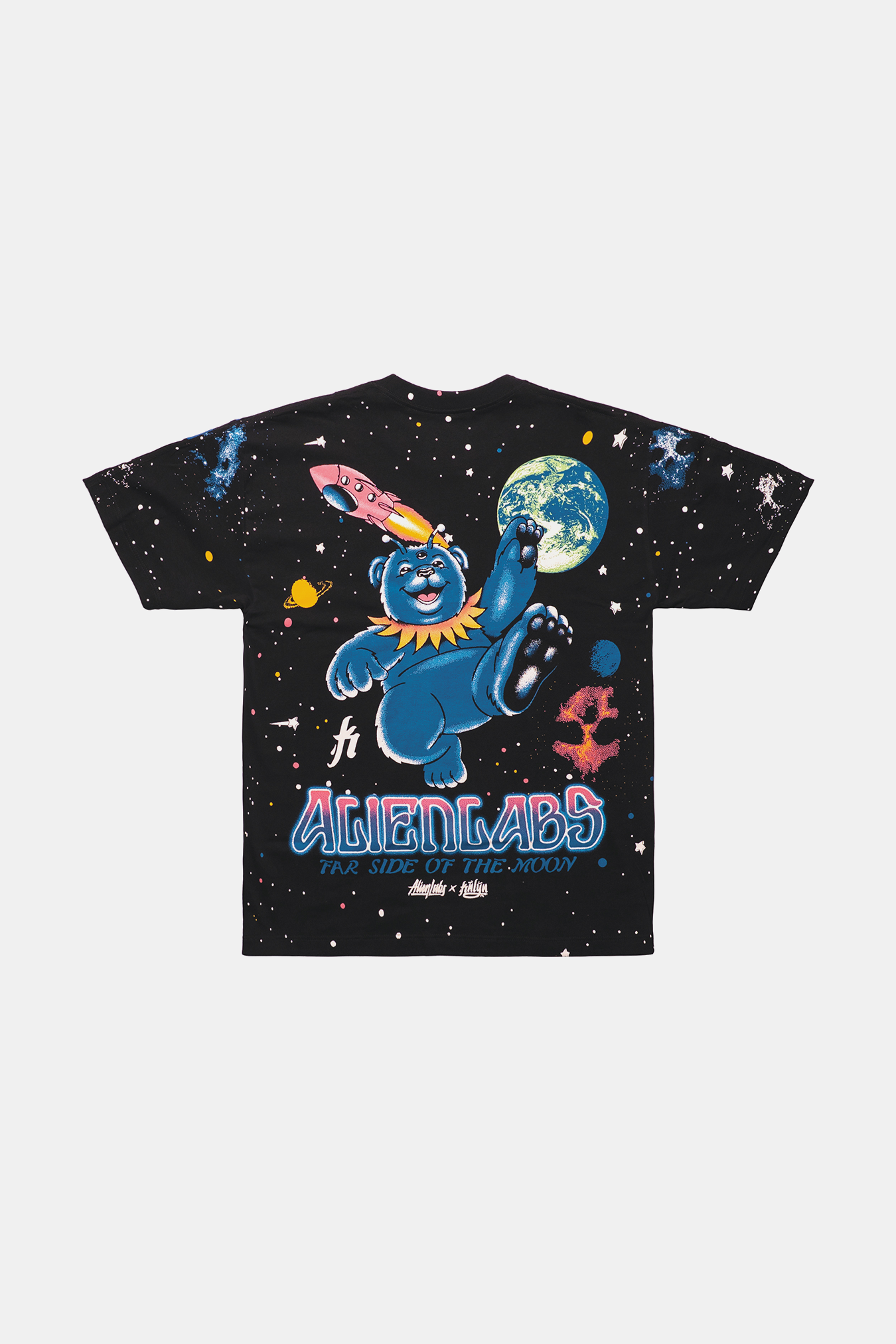 Far Side of the Moon Allover T-Shirt (Black)