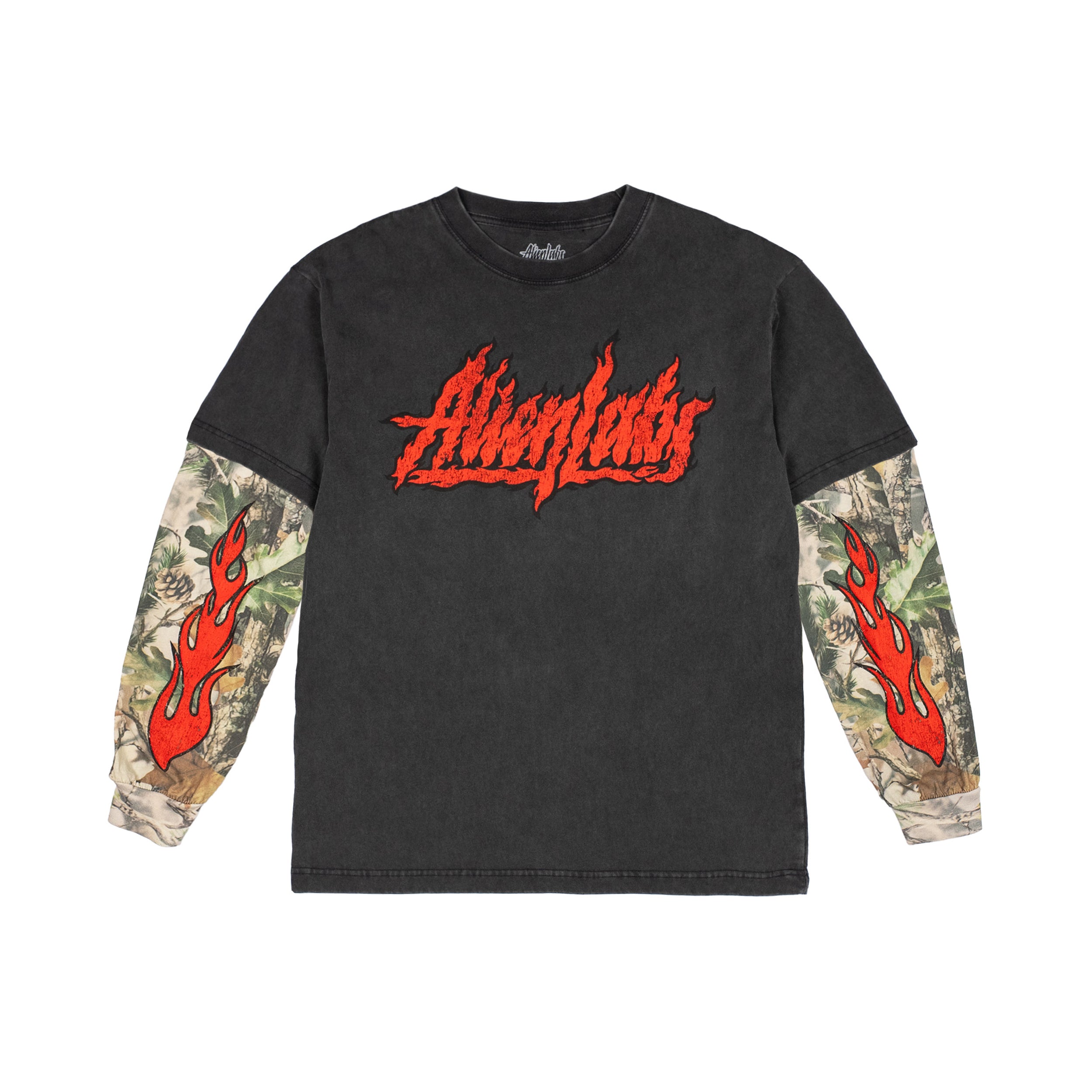 Last Ember Longsleeve Shirt (Black/Camo)