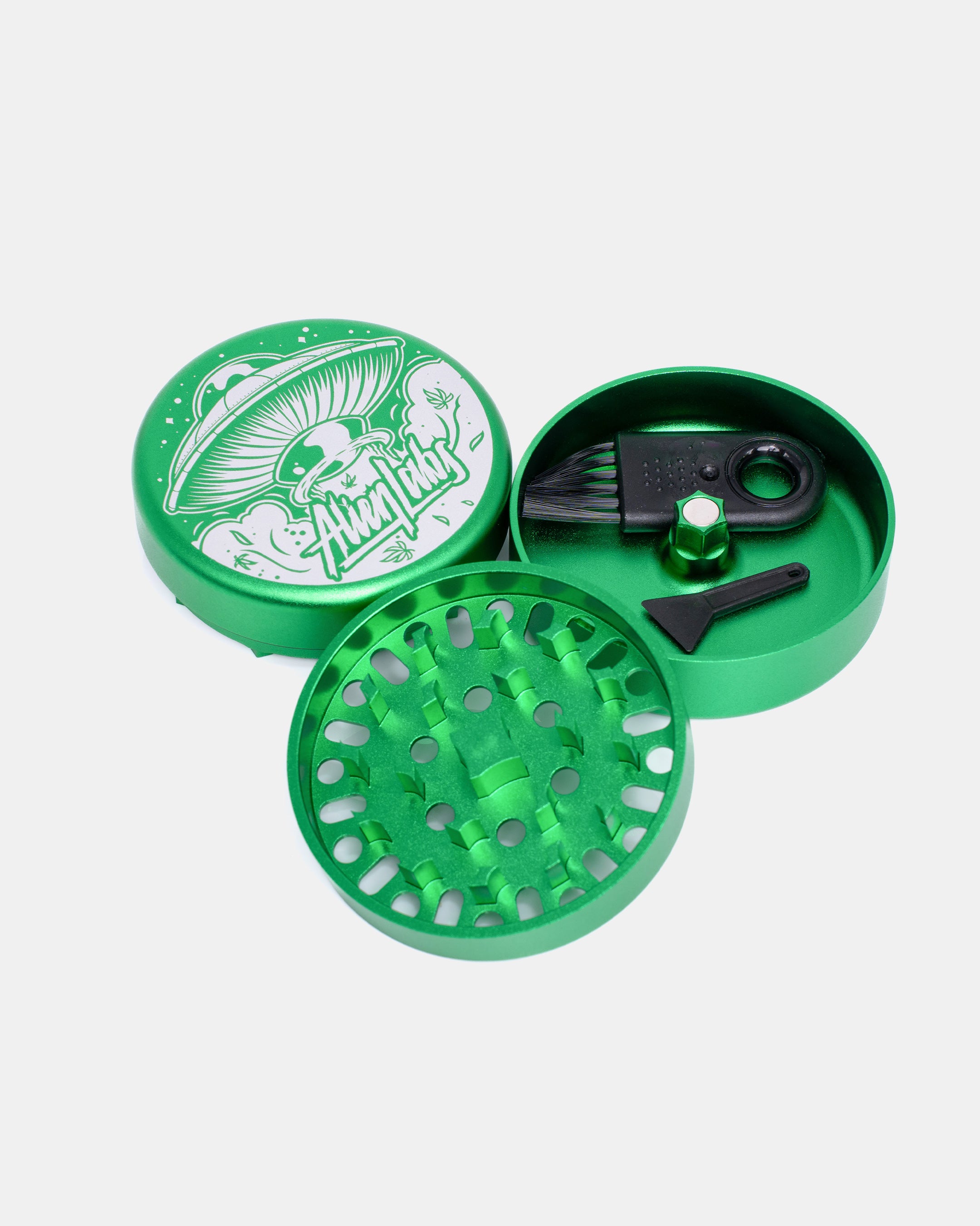 AlienLabs Large 3-piece Grinder (Green)