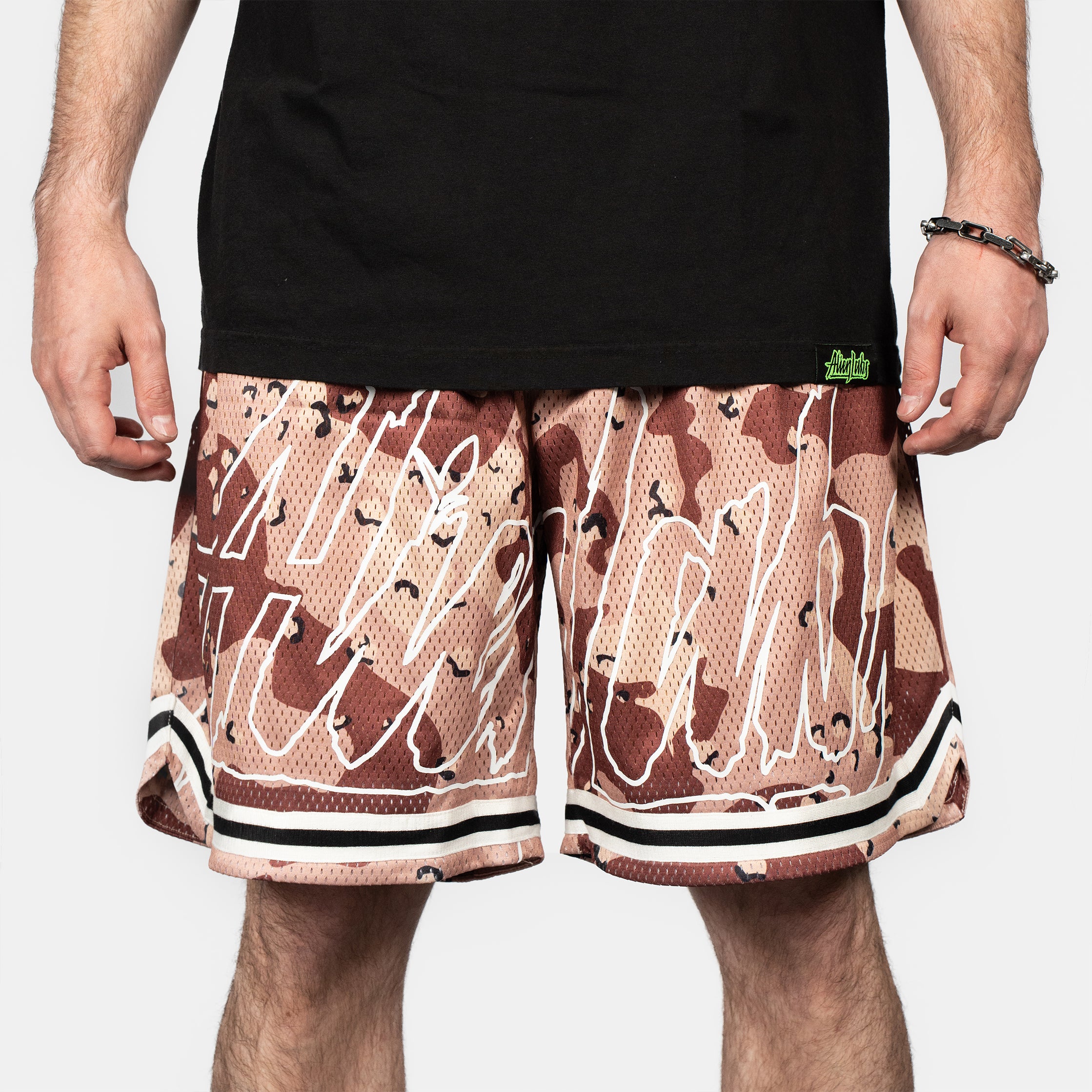 Desert Camo Mesh Basketball Shorts