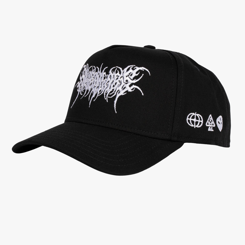 Metal Logo A Frame Hat (Black)