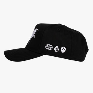 Metal Logo A Frame Hat (Black)