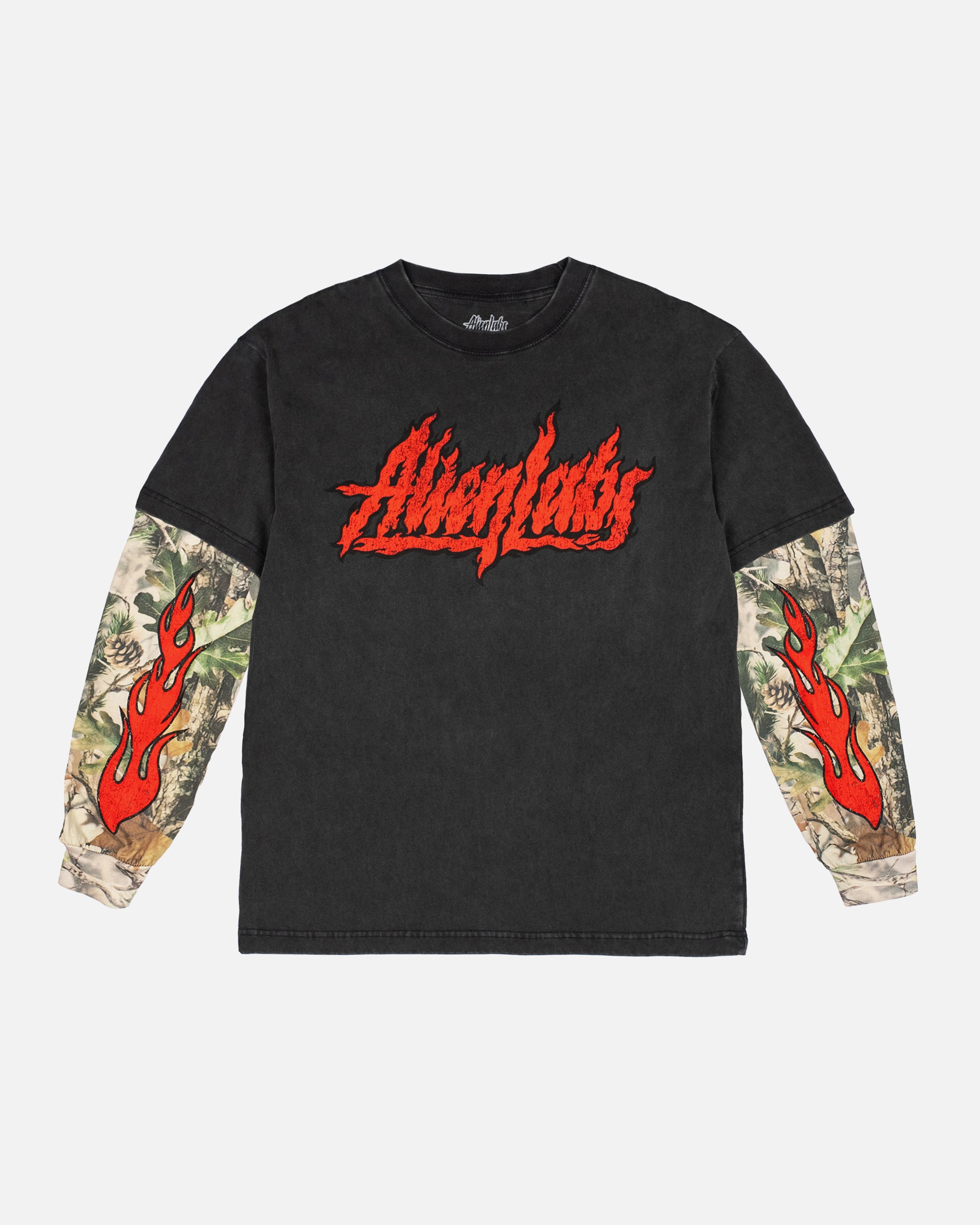 Last Ember Longsleeve Shirt (Black/Camo)