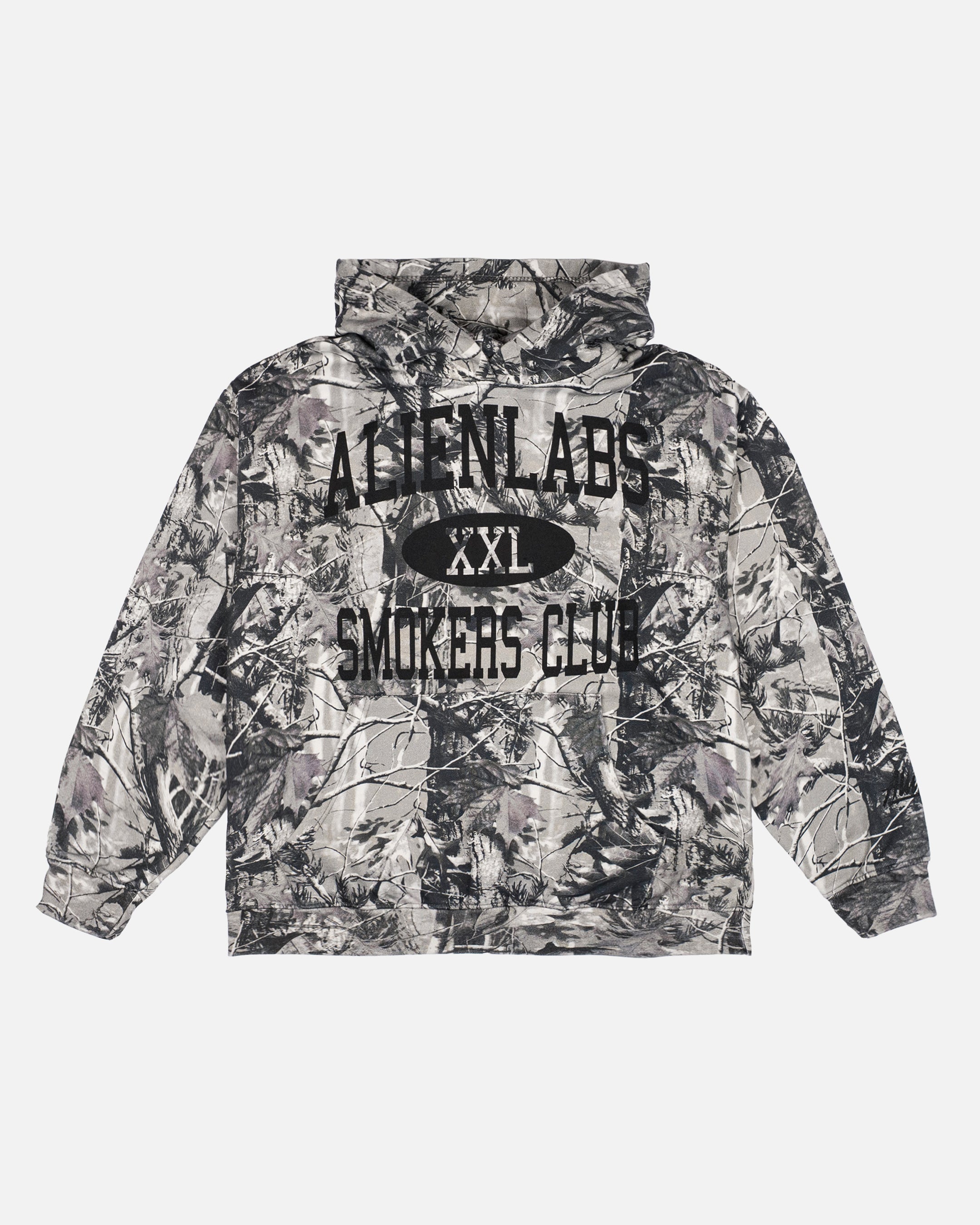 Smokers Club Grey Camo Hoodie (Black)