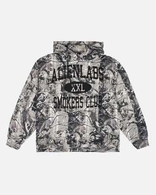 Smokers Club Grey Camo Hoodie (Black)
