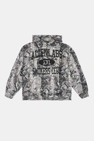 Smokers Club Grey Camo Hoodie (Black)