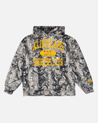 Smokers Club Grey Camo Hoodie (Orange)