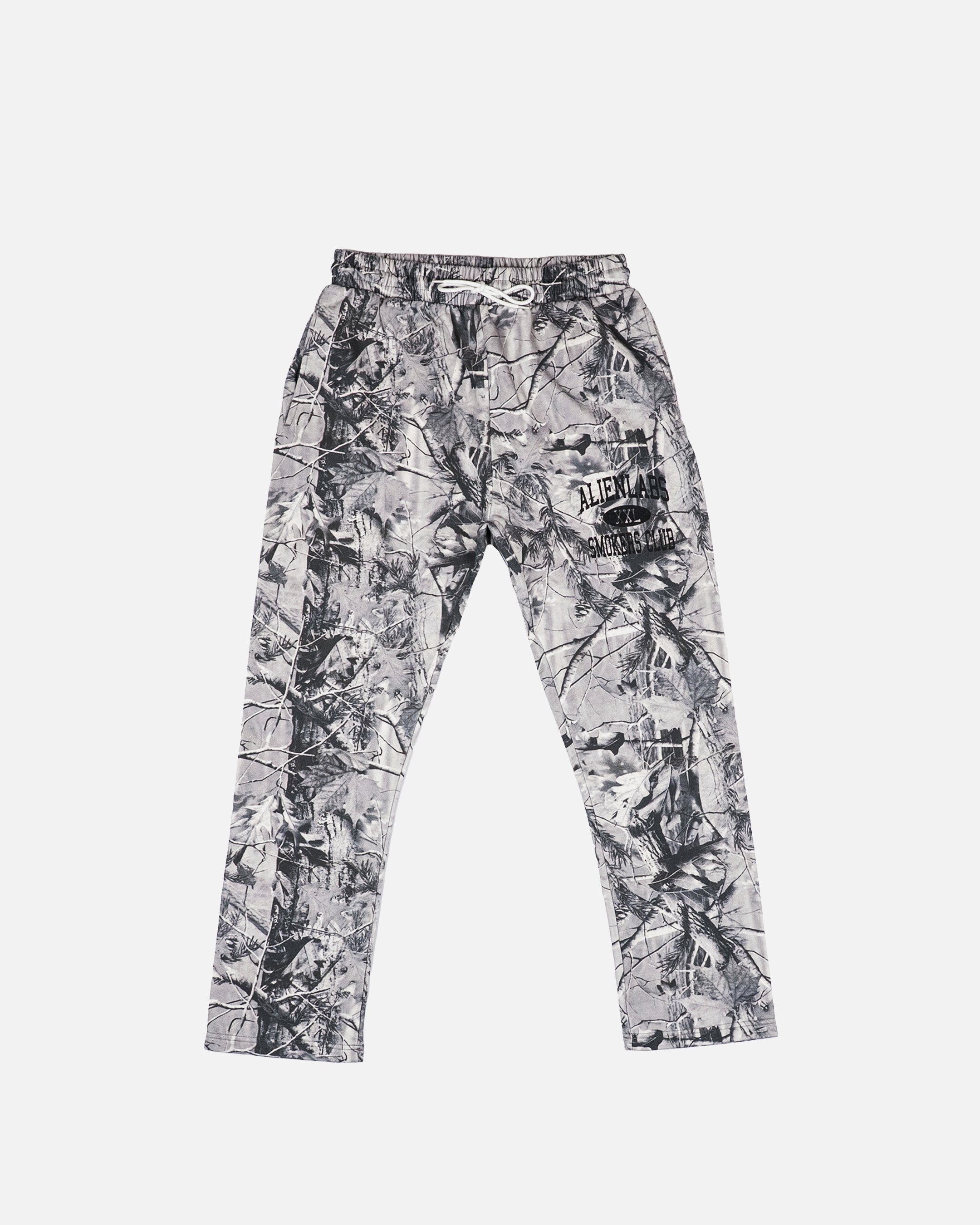 Smokers Club Grey Camo Sweatpants (Black)